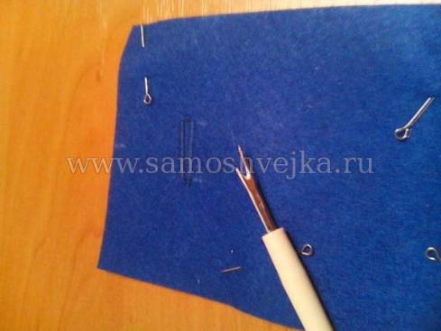 сделать петельку для ленты сделать петлю зигзагом
